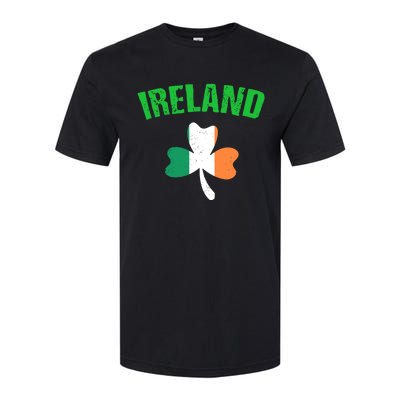 St Patrick's Day Ireland Flag Shamrock Symbol Funny Gift Softstyle® CVC T-Shirt