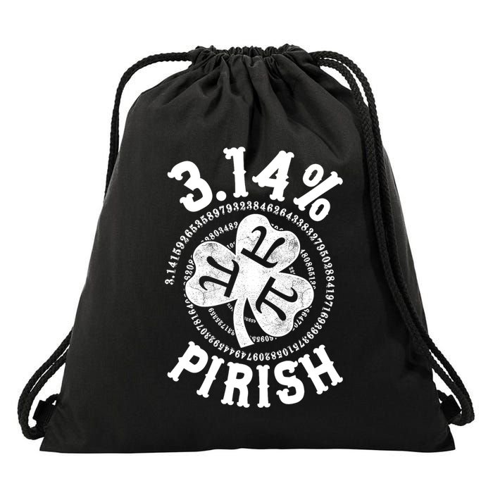 St Patrick Day 3.14% Pirish Pi Day St. Patrick’S Nerd Gift Drawstring Bag
