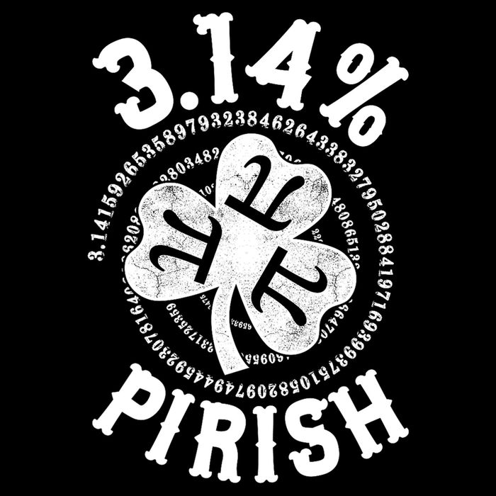 St Patrick Day 3.14% Pirish Pi Day St. Patrick’S Nerd Gift Drawstring Bag