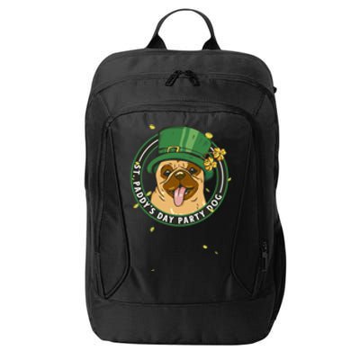 St Paddy's Day Party Dog For Gnomes Shamrock And Pug Lover Gift City Backpack