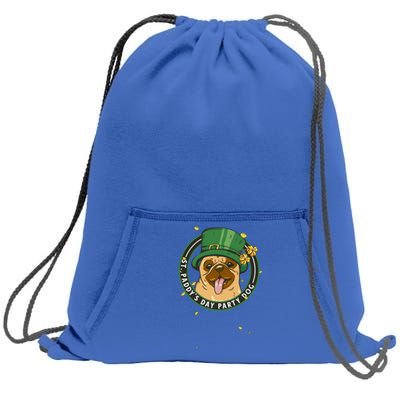 St Paddy's Day Party Dog For Gnomes Shamrock And Pug Lover Gift Sweatshirt Cinch Pack Bag