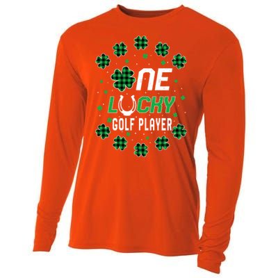 St Patricks Day Prek Kinder One Lucky Golf Player Cool Gift Cooling Performance Long Sleeve Crew