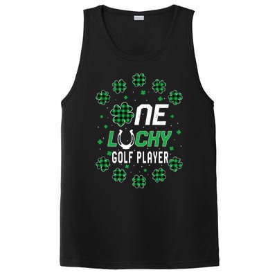 St Patricks Day Prek Kinder One Lucky Golf Player Cool Gift PosiCharge Competitor Tank