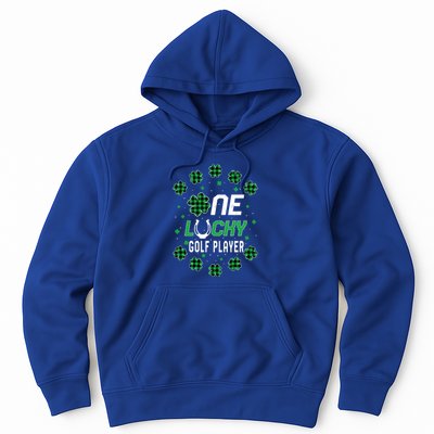 St Patricks Day Prek Kinder One Lucky Golf Player Cool Gift Hoodie