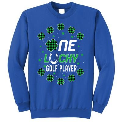 St Patricks Day Prek Kinder One Lucky Golf Player Cool Gift Sweatshirt