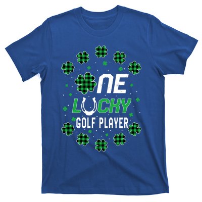 St Patricks Day Prek Kinder One Lucky Golf Player Cool Gift T-Shirt