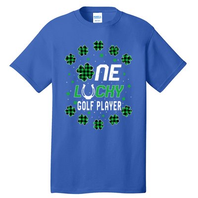 St Patricks Day Prek Kinder One Lucky Golf Player Cool Gift Tall T-Shirt