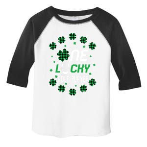 St Patricks Day Prek Kinder One Lucky Golf Player Cool Gift Toddler Fine Jersey T-Shirt