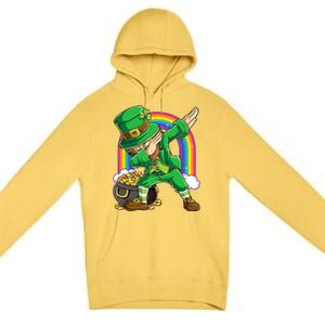 St Patricks Day Dabbing Leprechaun Funny Dab Dance Cool Gift Premium Pullover Hoodie