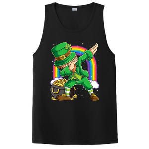 St Patricks Day Dabbing Leprechaun Funny Dab Dance Cool Gift PosiCharge Competitor Tank