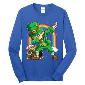 St Patricks Day Dabbing Leprechaun Funny Dab Dance Cool Gift Tall Long Sleeve T-Shirt