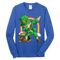 St Patricks Day Dabbing Leprechaun Funny Dab Dance Cool Gift Tall Long Sleeve T-Shirt