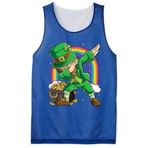 St Patricks Day Dabbing Leprechaun Funny Dab Dance Cool Gift Mesh Reversible Basketball Jersey Tank