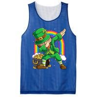 St Patricks Day Dabbing Leprechaun Funny Dab Dance Cool Gift Mesh Reversible Basketball Jersey Tank