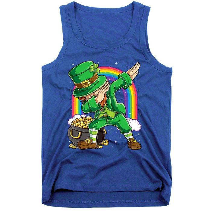 St Patricks Day Dabbing Leprechaun Funny Dab Dance Cool Gift Tank Top