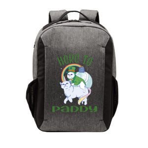 St Patrick's Day Irish Unicorn Leprechaun Cat Here To Paddy Gift Vector Backpack