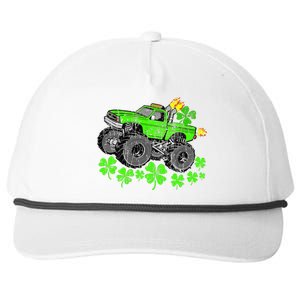 St Patricks Day Lucky Monster Truck Snapback Five-Panel Rope Hat