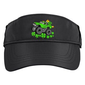 St Patricks Day Lucky Monster Truck Adult Drive Performance Visor