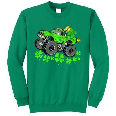 St Patricks Day Lucky Monster Truck Sweatshirt