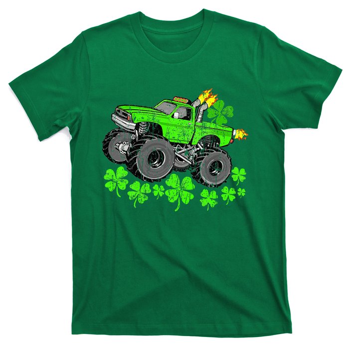 St Patricks Day Lucky Monster Truck T-Shirt