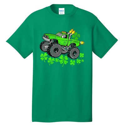 St Patricks Day Lucky Monster Truck Tall T-Shirt