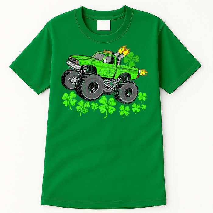 St Patricks Day Lucky Monster Truck Tall T-Shirt