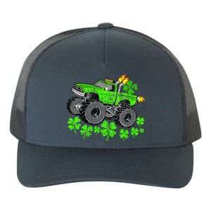 St Patricks Day Lucky Monster Truck Yupoong Adult 5-Panel Trucker Hat