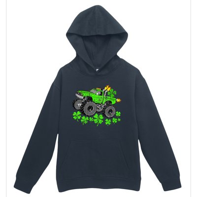 St Patricks Day Lucky Monster Truck Urban Pullover Hoodie