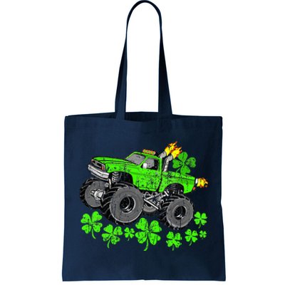 St Patricks Day Lucky Monster Truck Tote Bag