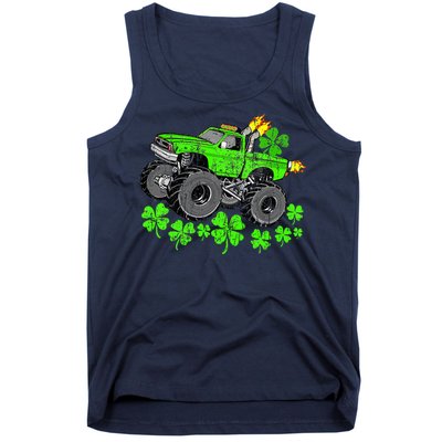 St Patricks Day Lucky Monster Truck Tank Top