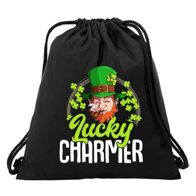 St Patricks Day Lucky Charmer Gift Drawstring Bag