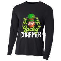 St Patricks Day Lucky Charmer Gift Cooling Performance Long Sleeve Crew