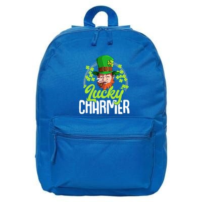 St Patricks Day Lucky Charmer Gift 16 in Basic Backpack
