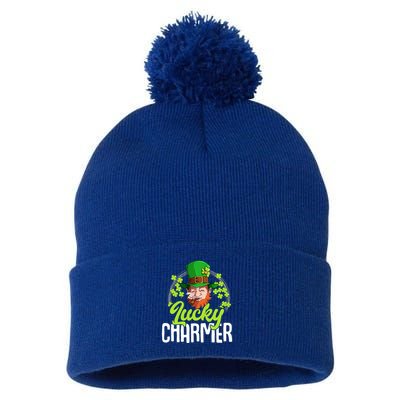 St Patricks Day Lucky Charmer Gift Pom Pom 12in Knit Beanie