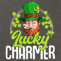 St Patricks Day Lucky Charmer Gift Cotton Canvas Backpack