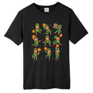 St Patricks Day Leprechaun Basketball Player Gift Tall Fusion ChromaSoft Performance T-Shirt