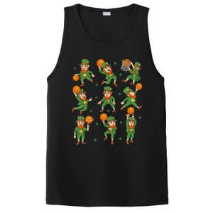 St Patricks Day Leprechaun Basketball Player Gift PosiCharge Competitor Tank