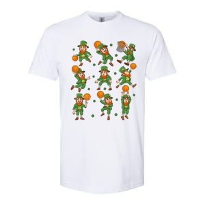 St Patricks Day Leprechaun Basketball Player Gift Softstyle CVC T-Shirt