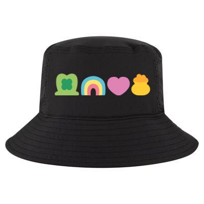 St Patricks Day Lucky Charm Pot Gold Irish Shamrock Rainbow Cool Comfort Performance Bucket Hat