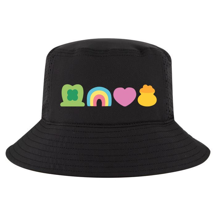 St Patricks Day Lucky Charm Pot Gold Irish Shamrock Rainbow Cool Comfort Performance Bucket Hat