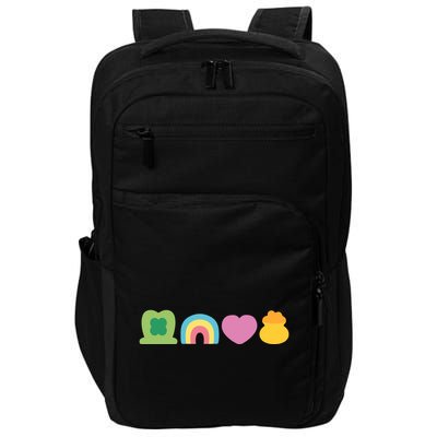 St Patricks Day Lucky Charm Pot Gold Irish Shamrock Rainbow Impact Tech Backpack