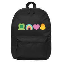 St Patricks Day Lucky Charm Pot Gold Irish Shamrock Rainbow 16 in Basic Backpack