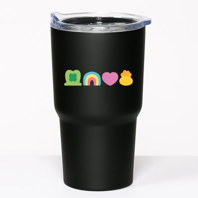 St Patricks Day Lucky Charm Pot Gold Irish Shamrock Rainbow Tumbler
