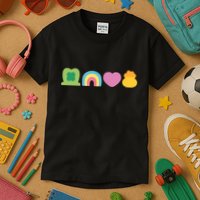 St Patricks Day Lucky Charm Pot Gold Irish Shamrock Rainbow Kids T-Shirt