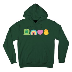 St Patricks Day Lucky Charm Pot Gold Irish Shamrock Rainbow Hoodie