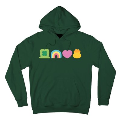 St Patricks Day Lucky Charm Pot Gold Irish Shamrock Rainbow Hoodie