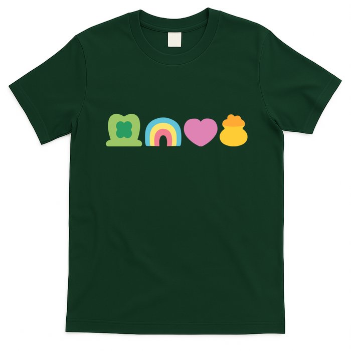St Patricks Day Lucky Charm Pot Gold Irish Shamrock Rainbow T-Shirt