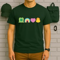 St Patricks Day Lucky Charm Pot Gold Irish Shamrock Rainbow T-Shirt