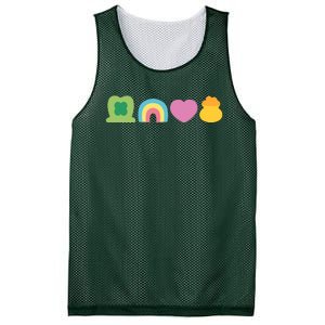 St Patricks Day Lucky Charm Pot Gold Irish Shamrock Rainbow Mesh Reversible Basketball Jersey Tank