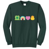 St Patricks Day Lucky Charm Pot Gold Irish Shamrock Rainbow Tall Sweatshirt